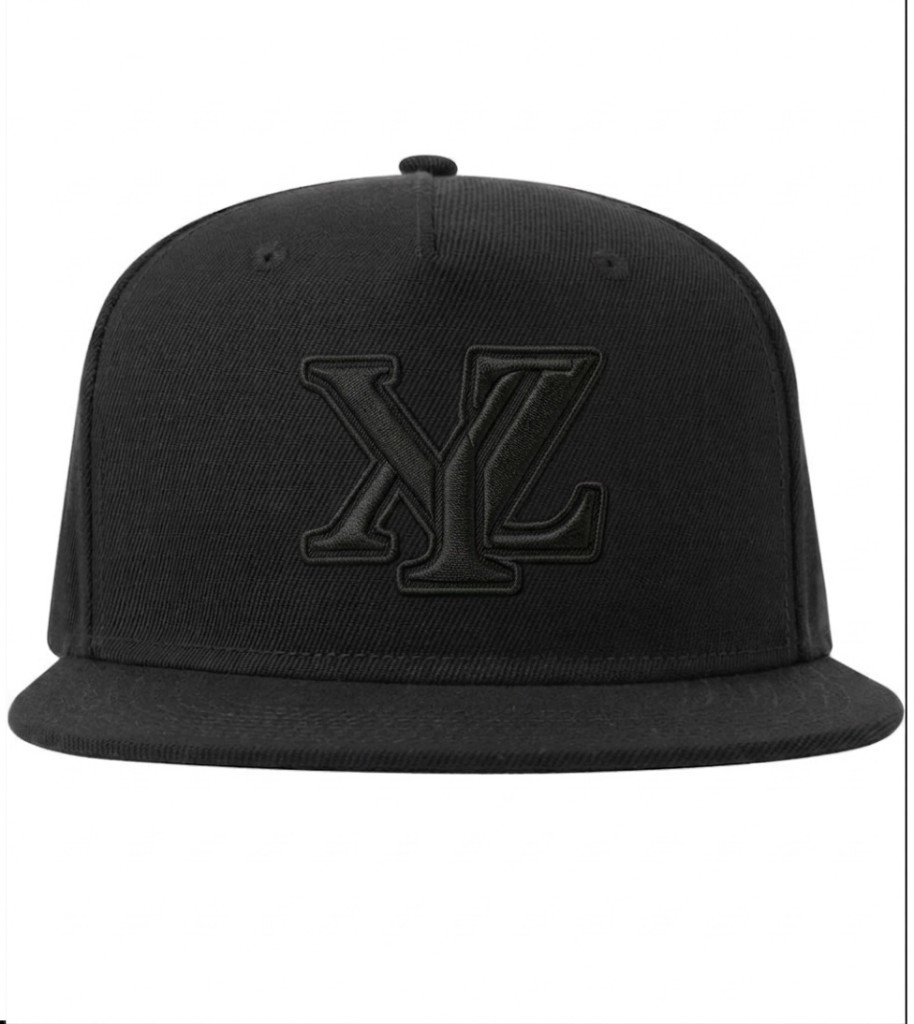 X Monogram Flat Peak Snapback Cap